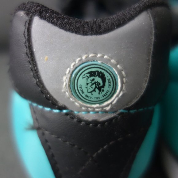 Diesel Only the Brave Black and Teal Size 8.5 Shoes - Picture 7 of 16